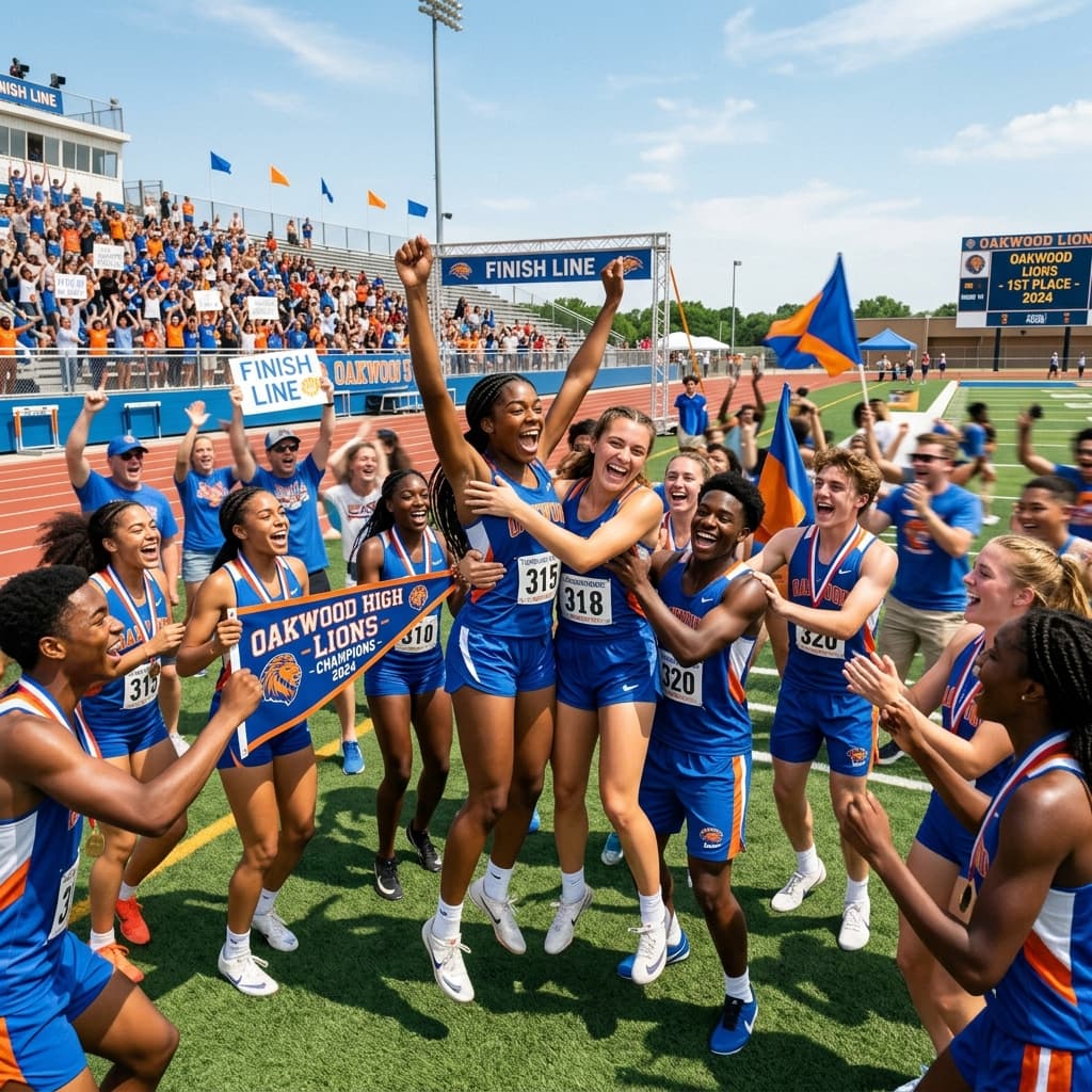 School athletics team wins regional championship